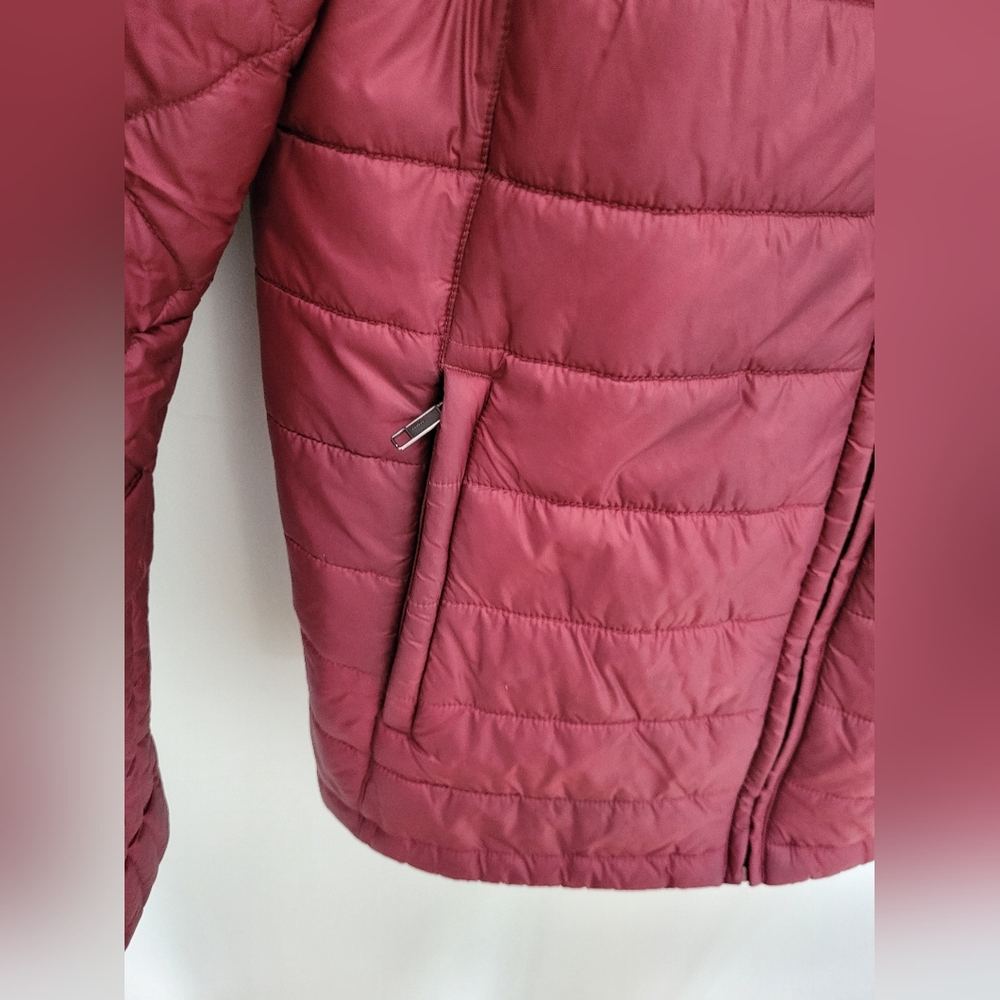 Patagonia Women Radalie Jacket  Zip Insulated Maroon Red Quilted Puffer Large - Picture 4 of 12